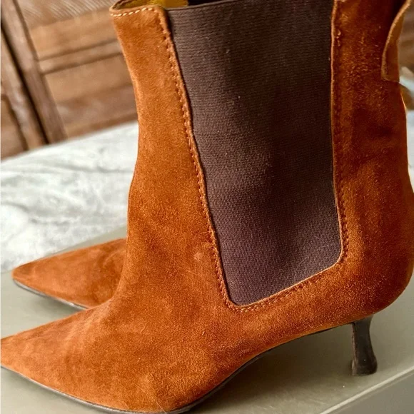 Lambertson Truex Brown Suede Ankle Boots - Picture 2 of 5
